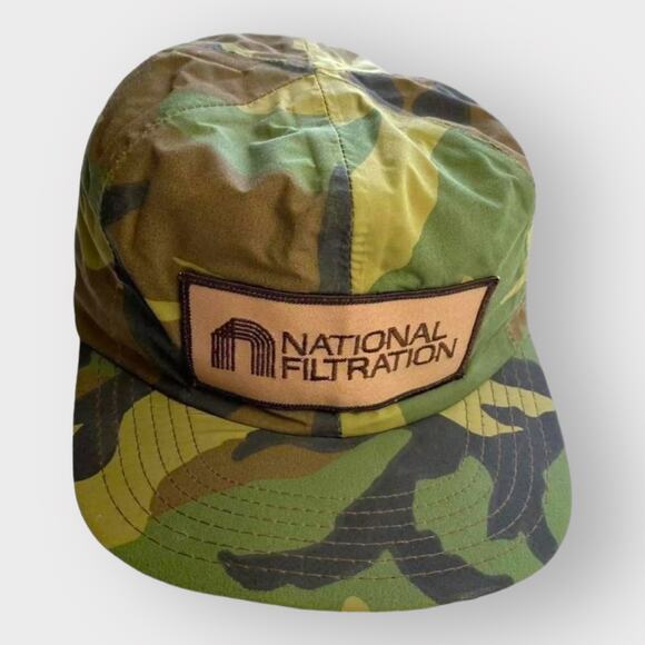 Vtg Camo Gore-Tex Thinsulate Hunting Trucker Cap Workwear Hat - Picture 1 of 4